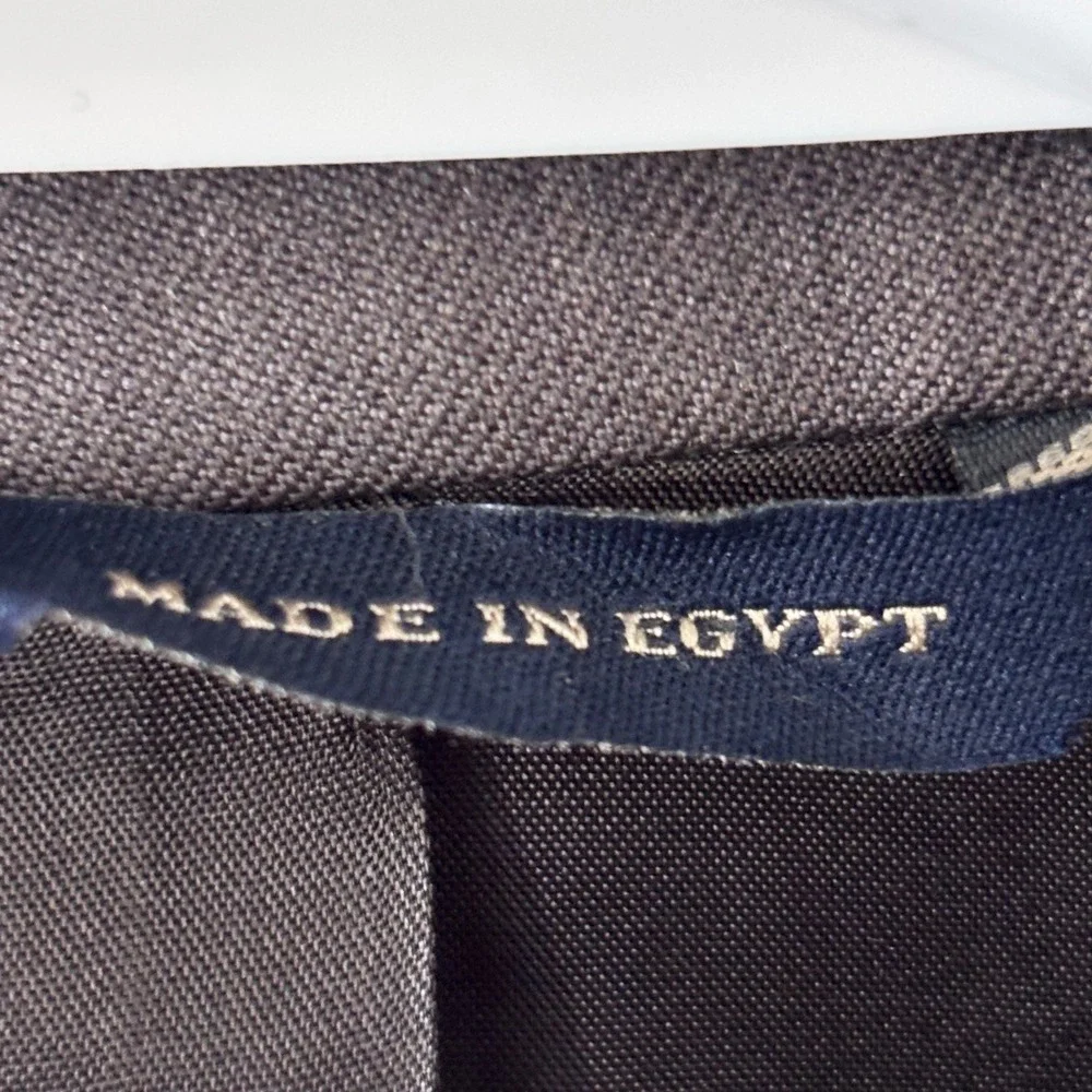 Banana Republic Grey Egyptian Wool Professional Classic Blazer Mens 40R